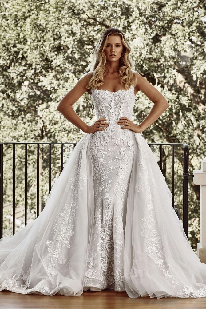 Blanche Bridal Style #Esme + overskirt #3 thumbnail