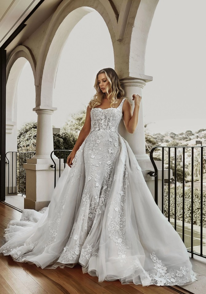 Blanche Bridal Style #Esme + overskirt #2 thumbnail
